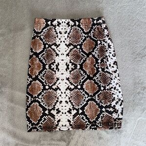Pretty Little Thing Snake Skin Pencil Skirt